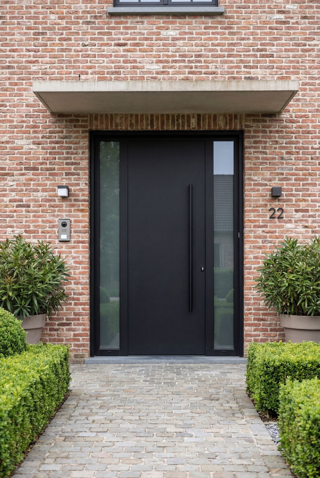 Moderne aluminium voordeur